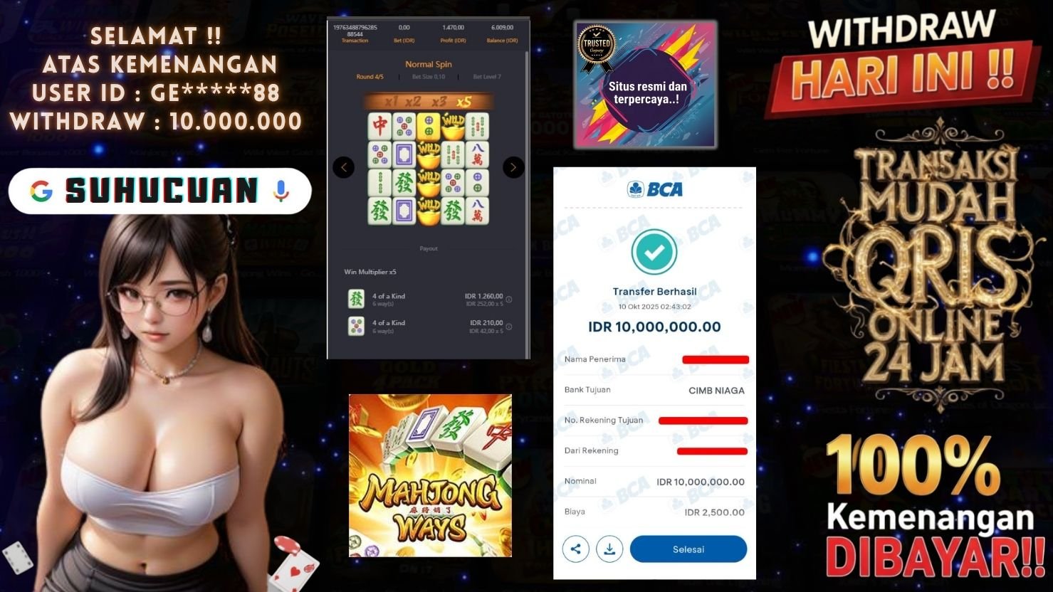 SUHUCUAN JACKPOT SLOT MAHJONG WAYS